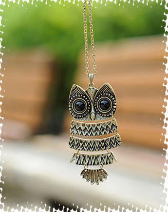 Vintage Ancient Owl Necklace
