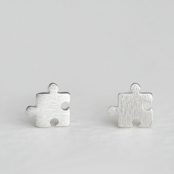 Puzzle Piece Earrings