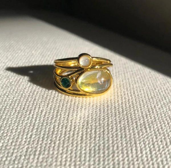 Retro Opal Ring
